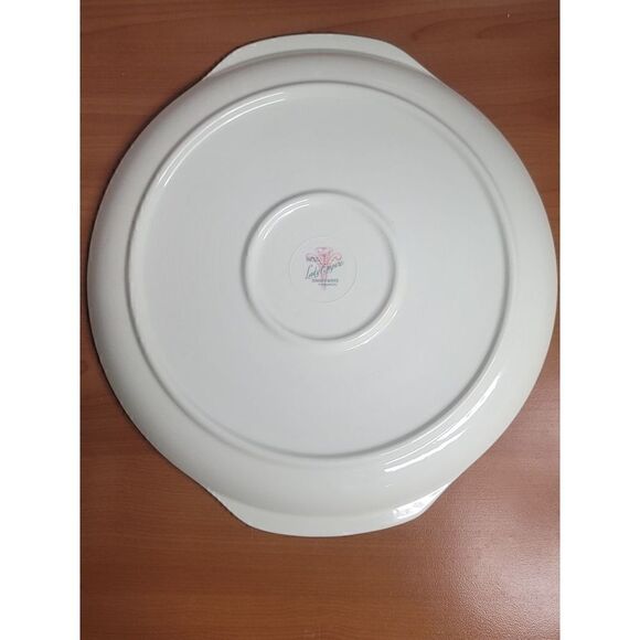 Lady Empire Permacal Serving Platter and Large Round Serving  Bowl  Mid Century - Picture 9 of 11